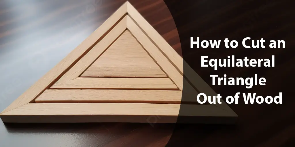 how to cut an equilateral triangle out of wood