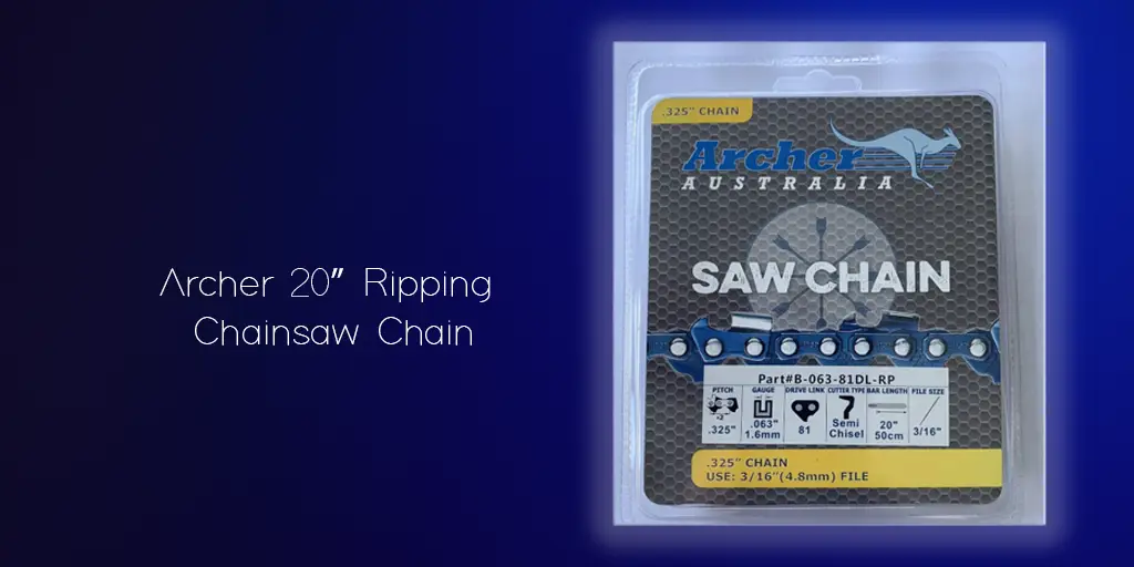 Archer 20 Ripping Chainsaw Chain