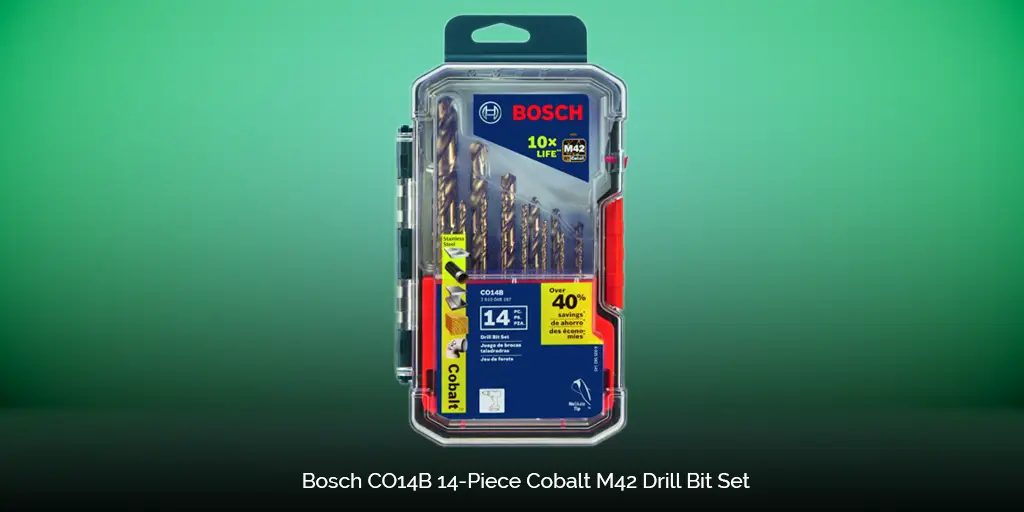 Bosch CO14B 14 Piece Cobalt M42 Drill Bit Set