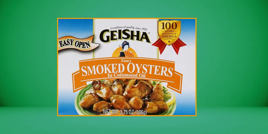 Geisha Fancy Smoked Oysters in Sunflower Oil