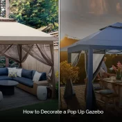 How to Decorate a Pop Up Gazebo