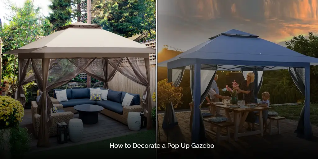 How to Decorate a Pop Up Gazebo