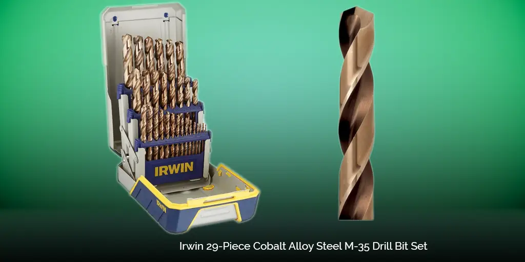 Irwin 29 Piece Cobalt Alloy Steel M 35 Drill Bit Set