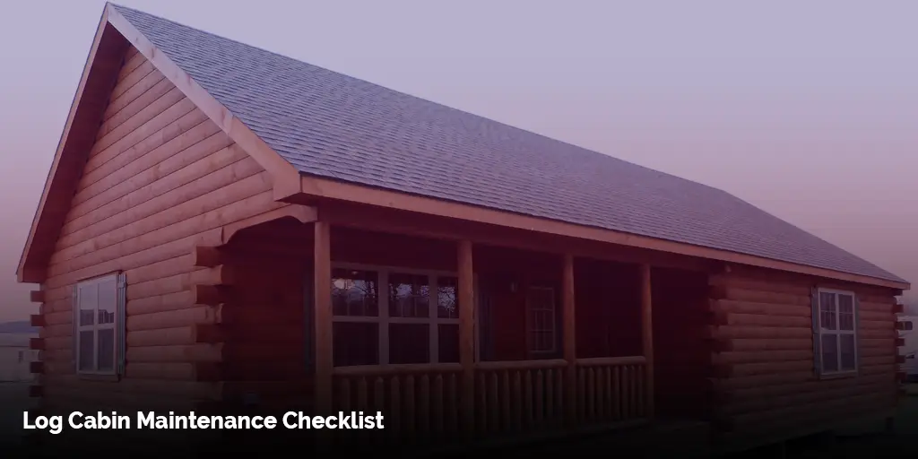 Log Cabin Maintenance Checklist