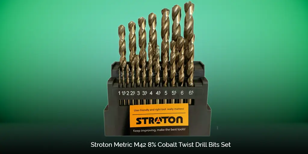 Stroton Metric M42 8percent Cobalt Twist Drill Bits Set